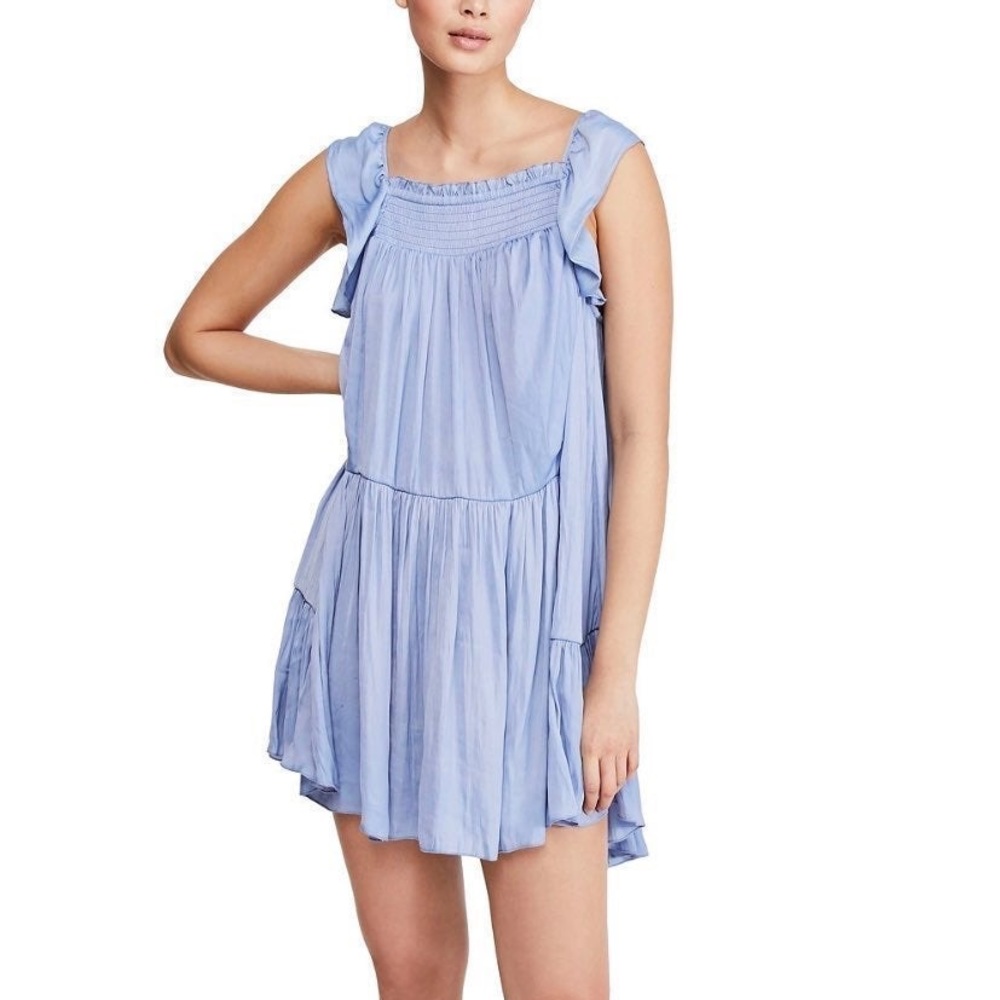 Free People Vintage Blue Want Your Love Mini Dress | Women’s size M